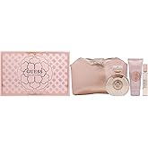 Guess Bella Vita Rosa by Guess for Women - 4 Pc Gift Set 3.4oz EDT Spray, 0.5oz EDT Travel spray, 3.4oz Body Lotion, Pouch