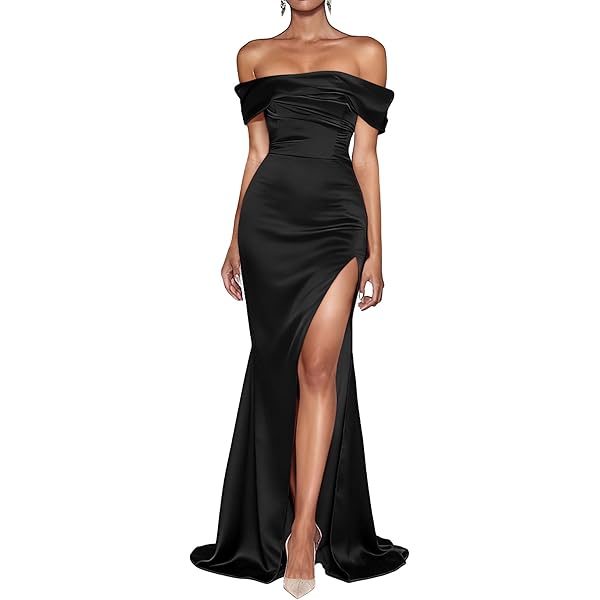 green emerald velvet dress Amazon.com: LAGSHIAN Women's Elegant Bodycon Off Shoulder Sleeveless High  Split Ruched Long Formal Evening Dress Black : Clothing, Shoes & Jewelry