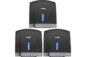 POLASEN Hand Dryers for Bathrooms Wall Mount 3 Pack Black Efficient Warm Cold Wind Blower Quick Drying for Commercial Industry Restrooms