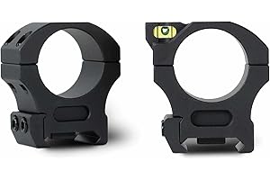 Monstrum Next Level Scope Rings with Integrated Level Bubble and Anti-Recoil Lugs | Available in 1 inch, 30 mm, and 34 mm Diameter