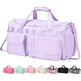 MAXTOP Gym Bag for Women Men Travel Duffle Bag Large Capacity Carry On Weekender Overnight Bag With Shoe Compartment Gym Tote Dry Wet Separation Duffel Bag for Travel