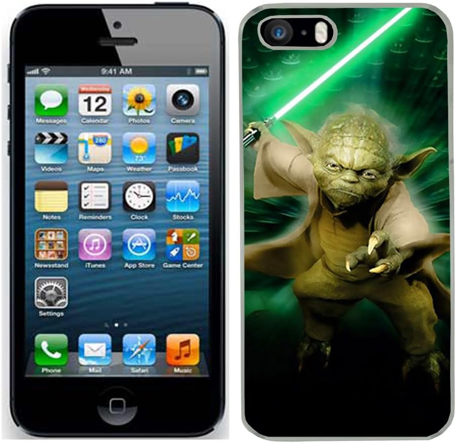 Star Wars Yoda case fits iphone 5S cover hard protective (5) for apple i mobile phone 5 s force awakens film