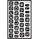 Armour Etch Over N Over Stencil, Full Alphabet