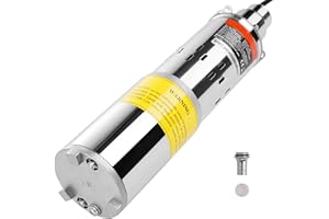 Uargd 48V DC 369W Solar-Powered Submersible Water Pump, Max Flow 8.4 GPM, Max Head 273 ft, Max Submersion 65.6 ft, Ideal for 