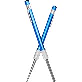 Eyech 2Pcs Serrated Knife Sharpener, Retractable Diamond Sharpening Rod Portable Pocket Knife Steel Sharpener Rod Multifunctional Knife Sharpening Tool for Outdoor Kitchen Fishing Hunting