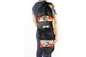 Skateboard Bag, Skateboard Carry Case Shoulder Bag, Waterproof Longboard Storage Backpack, with Small Inside Pocket, Fits for