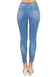 WAX JEAN Women's Butt I Love You Push-Up Destructed