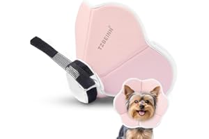 TZBEINN Soft Dog Cone Collar Alternative for Small Dogs(Adult Yorkshire Adult Chihuahua), Adjustable Protective Dog Head Recovery Cone, Elizabethan Comfortable Neck Pillow Cone After Surgery Anti Licking