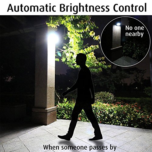 Motion Sensor Solar Lights Outdoor - 450 Lumens 24 LED Waterproof Wireless Solar Powered Security Light - Super Brightness Easy Install for Garden Patio Pathway Yard Garage Landscape – 2 Pack