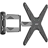 QualGear Qg-TM-A-012 Universal Ultra Slim Low Profile Articulating Wall Mount for 23-55 Inches LED TVs, Black [UL Listed]