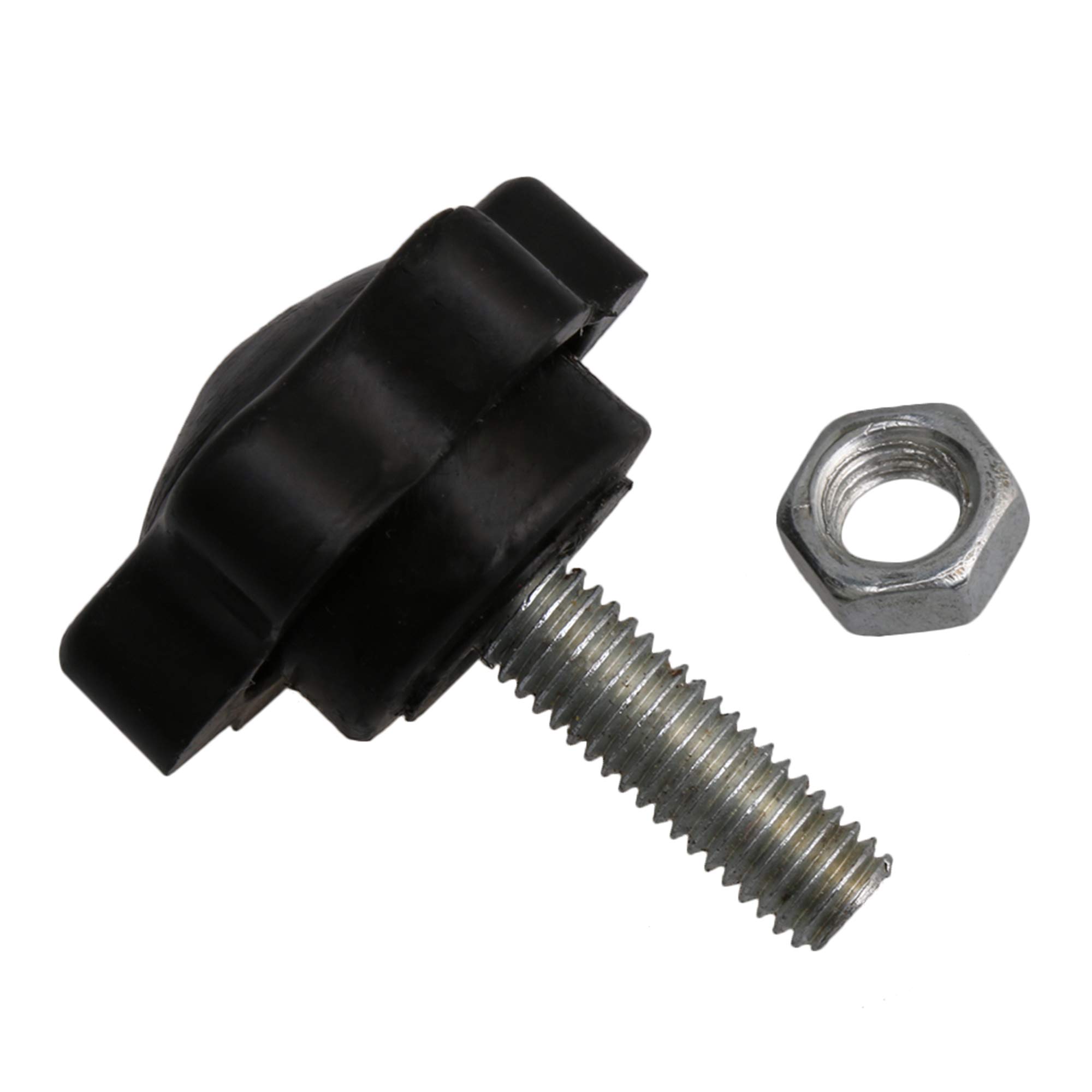 Mxfans Black Plastic Metal Mounting Screw for Music Stand Handle Replacement Parts M5x16