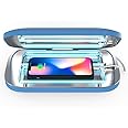 PhoneSoap Pro UV Smart Phone Sanitizer & Universal Cell Phone Charger Box | Patented & Clinically Proven 360-Degree UV-C Disinfection | Disinfects and Charges All Phones (Blue)