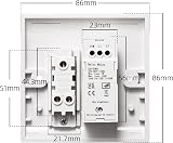 Ledvia Belns Melns LED Dimmer and Rocker 2 Gang 2 Way Switch Combo view 5