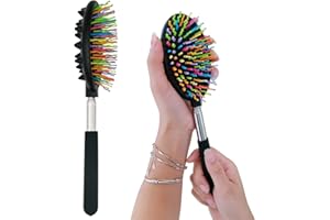 ZEMOZEN Back Scratcher - Metal Back Scratcher for Men, Large Bristle Back Scratcher for Women, Back Scratchers for Adults Extendable Sturdy Backscratchers for Christmas Gifts Stocking Stuffers for Women