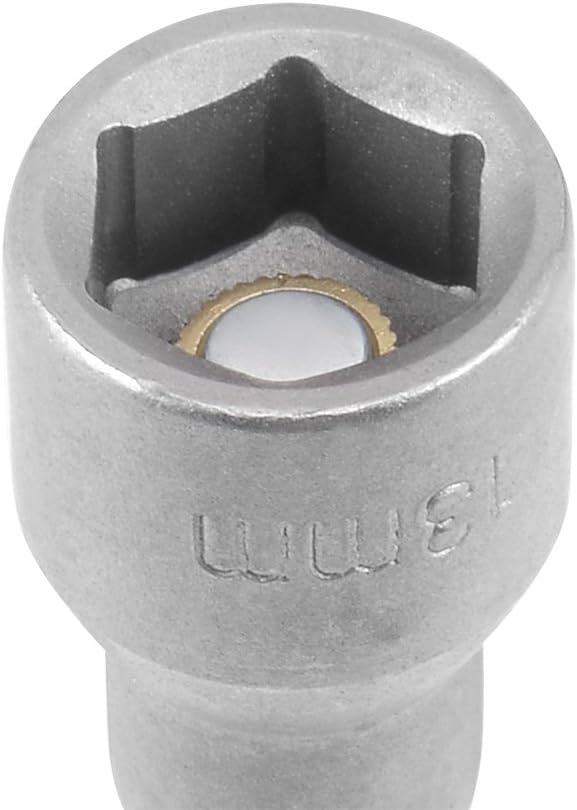 Sourcingmap 1/4" Quick-Change Hex Shank 13mm Magnetic Nut Setter Driver Drill Bit, 65mm Length, Metric 20mm Outer Dia - Image 5