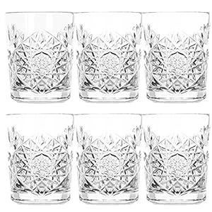 Libbey Hobstar Kristallen glazen voor whisky, water en sap; inhoud: 350 ml; set van 6 stuks