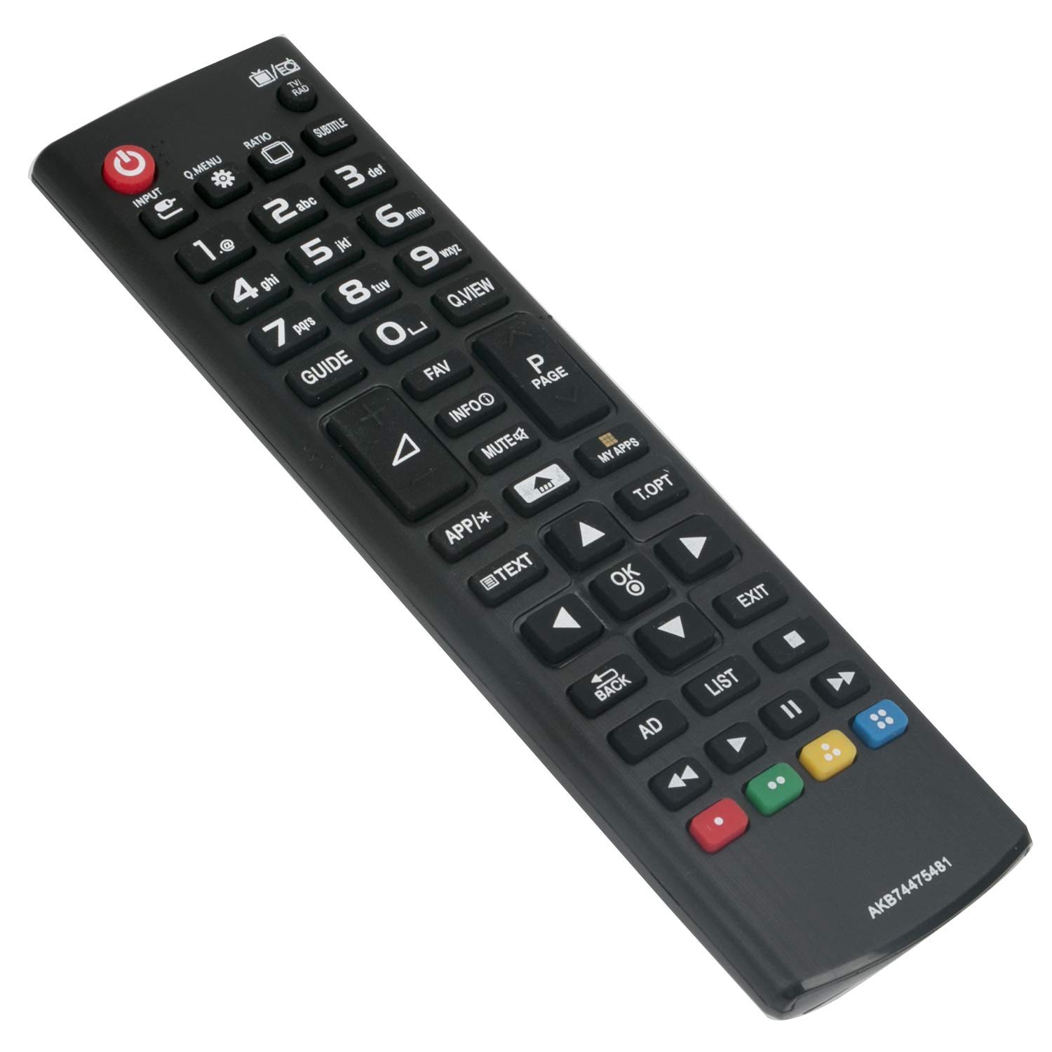 AKB74475481 Remote Control Replace -VINABTY TV Remote for LG AKB74475472 43LF5909.AEU 43LF590V-ZA 43LH570V-ZD.BEUDLJG 43UF6409.AEU 43UF6809.AEU 55UH600V.AEU 65UF6809.AEU 65UH600V.AEU 55LB580V 55EA980W