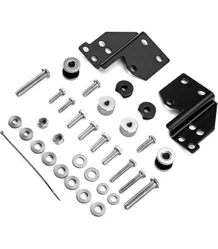 OUMURS Black Tour Pack Rack Mount For Harley Road King & Electra Glide 1997-2008 - Fits Razor/Chopped/King Tour-Paks