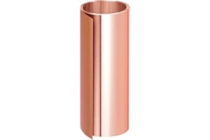 6in x 10Ft Copper Sheet Roll, YuJingKey Copper Foil Sheet, 0.05mm Copper Flashing Roll for House Repair & DIY Projects