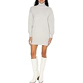 Forever 21 Womens Turtleneck Mini Sweater Dress