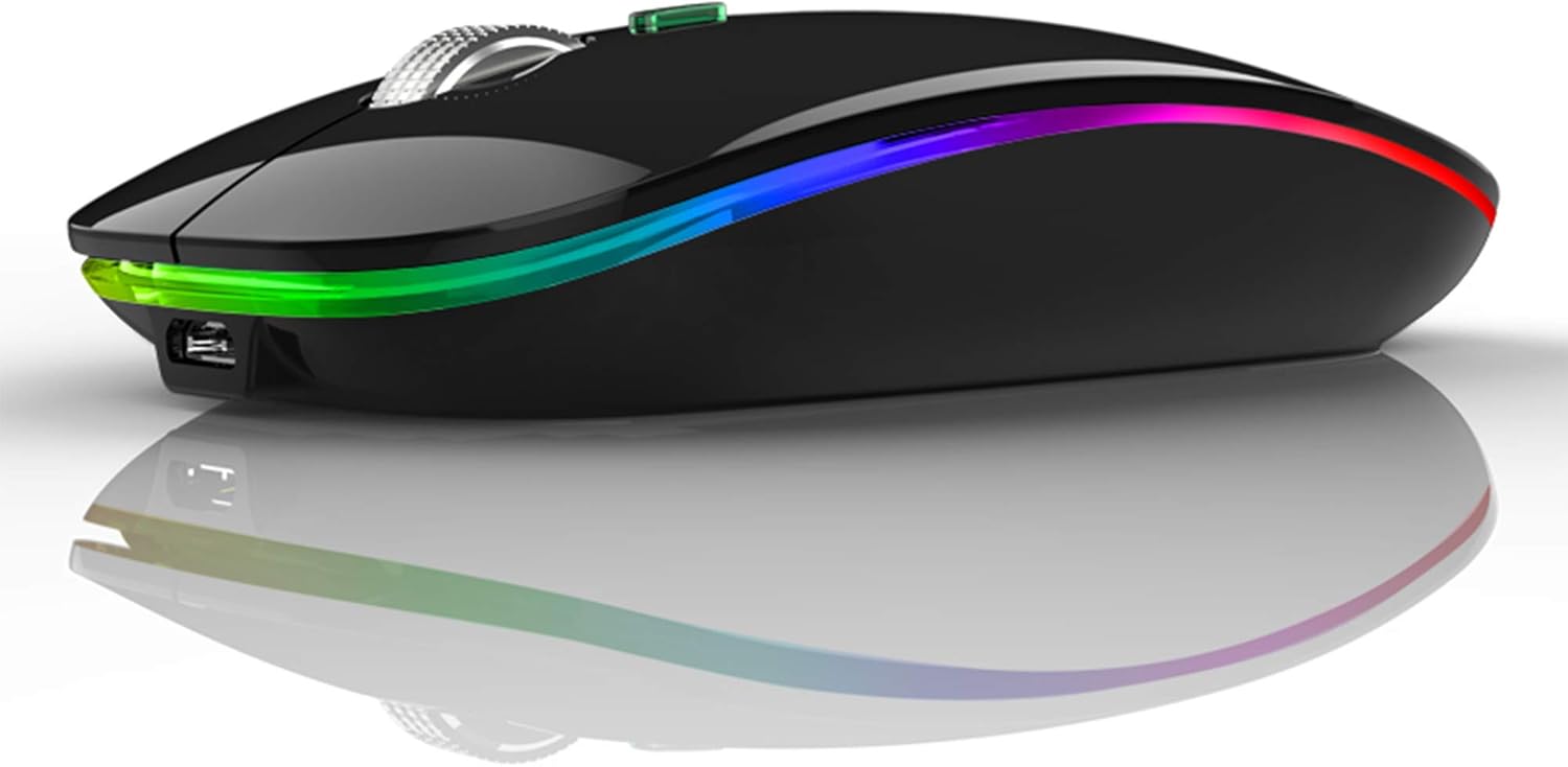 Q12 LED Wireless Computer Mouse, 2.4G 