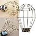 KINGSO Vintage Hanging Pendant Cage Light Fixture Metal Wire Lamp Guard
