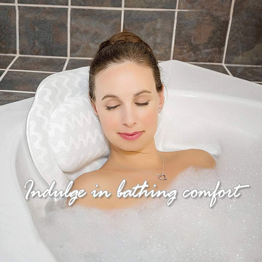 Coussin De Bain Doreiller Doux De Grande Taille Avec Ventouses Antiderapantes Ourleeme Oreiller De Bain Pour Baignoire Accessoires De Salle De Bain Accessoires De Baignoire Napravi Rs