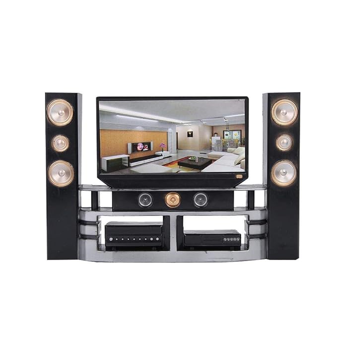 Toy Television, Miniature Television, Plastic for Dollhouse Bedroom