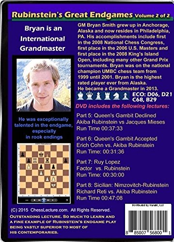 Rubinstein’s Great Endgames - 2 DVDs - Chess Lecture - Volume 137