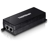 TRENDnet Gigabit Power Over Ethernet Plus Injector, Converts Non-Poe Gigabit to Poe+ Or PoE Gigabit, Supplies PoE (15.4W) Or 