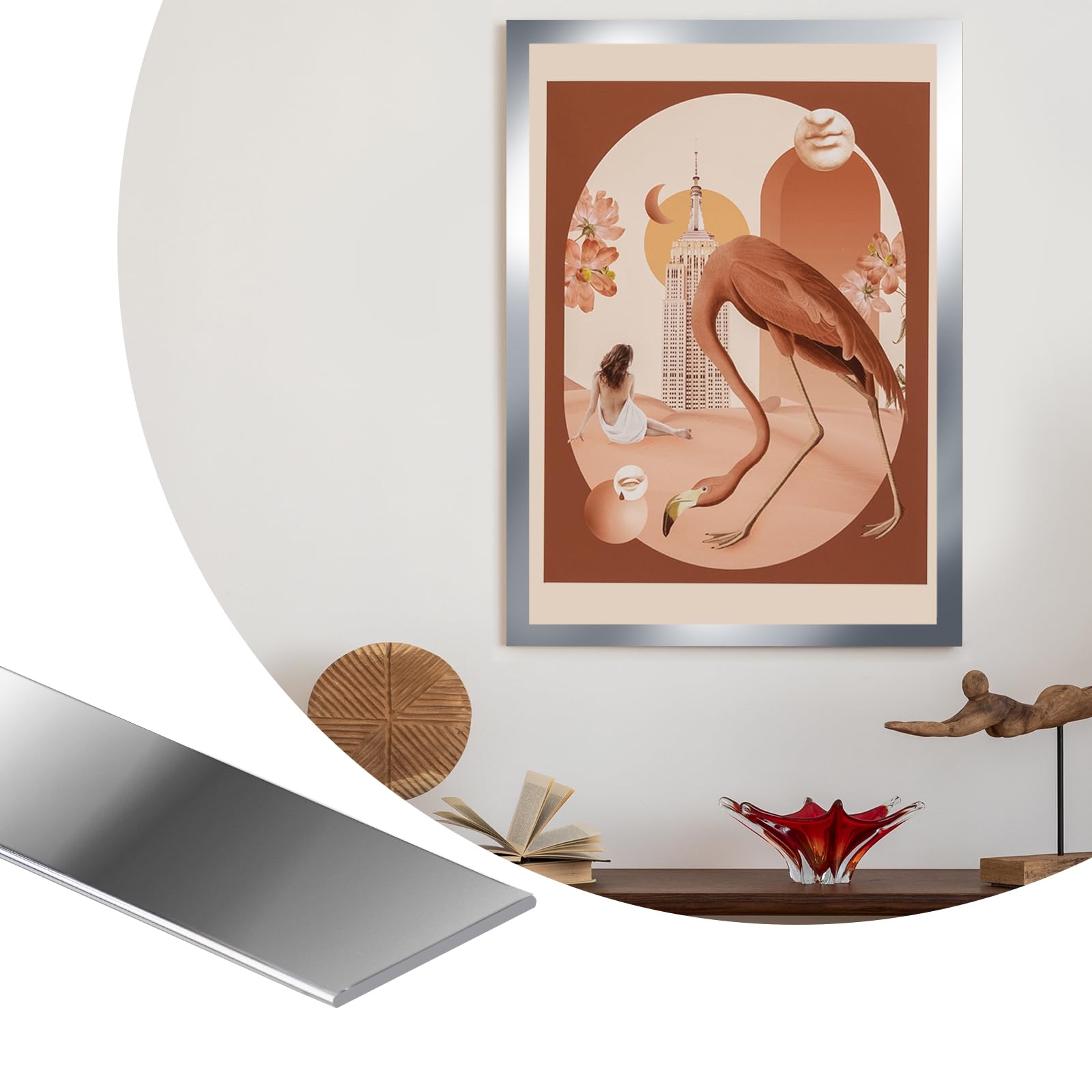 Photo 1 of ZOWZOW Peel and Stick Trim Molding, Flexible Waterproof Trim for Wall Decorative, 20 Ft Self Adhesive for Window, Mirror and Picture Frame