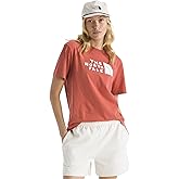 The North FACE Womens Evolution Sketch Logo Half Dome Short-Sleeve Tee | Regular Fit Cotton Shirt with Logo Graphic