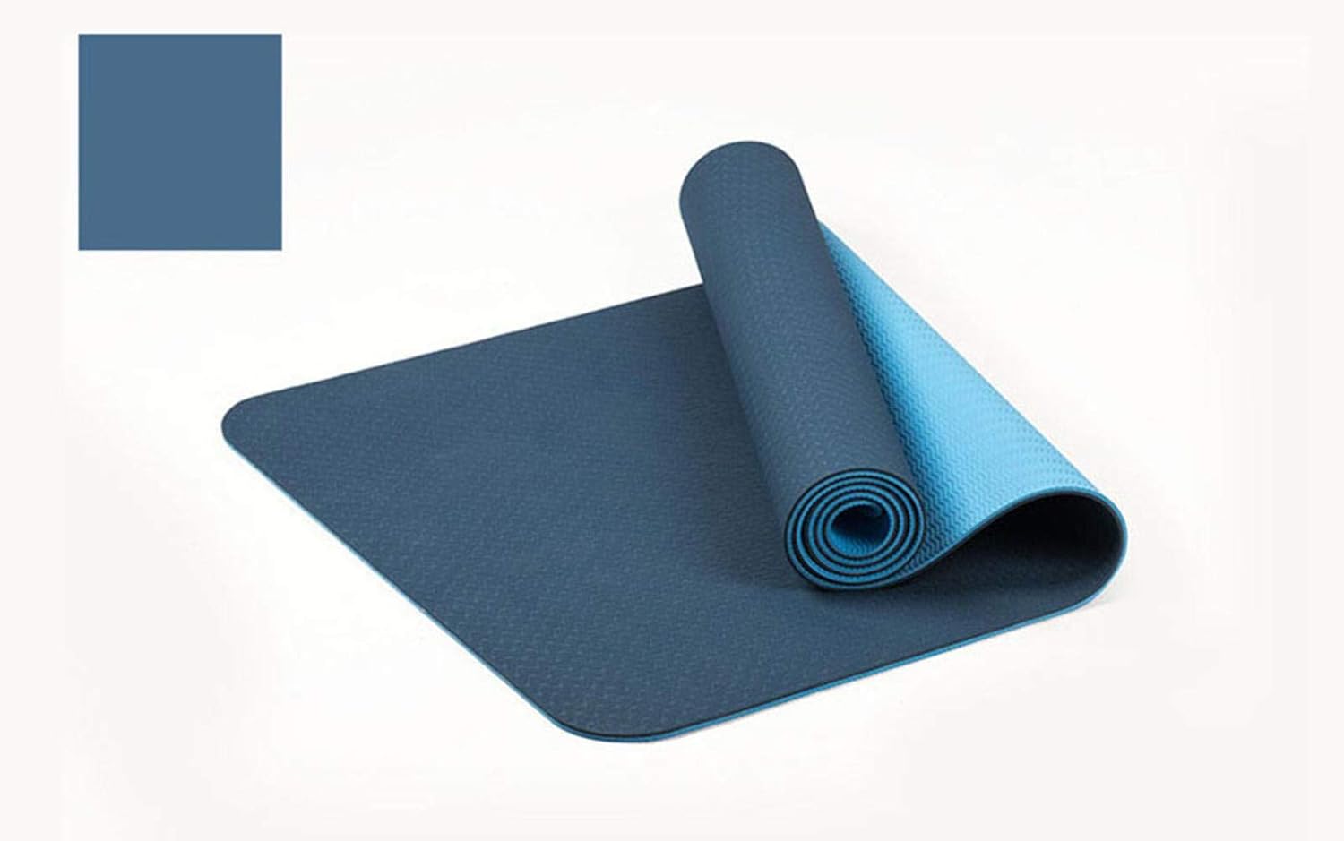 Tapis De Yoga TPE 4 Mm Antidérapant - Léger, Avec Sangle, Pour Pilates, Fitness, Maison Ou Extérieur
