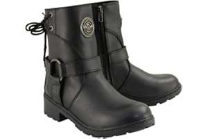 Milwaukee Leather Women's Premium Leather Motorcycle Harness Boots Collection MBL - 7