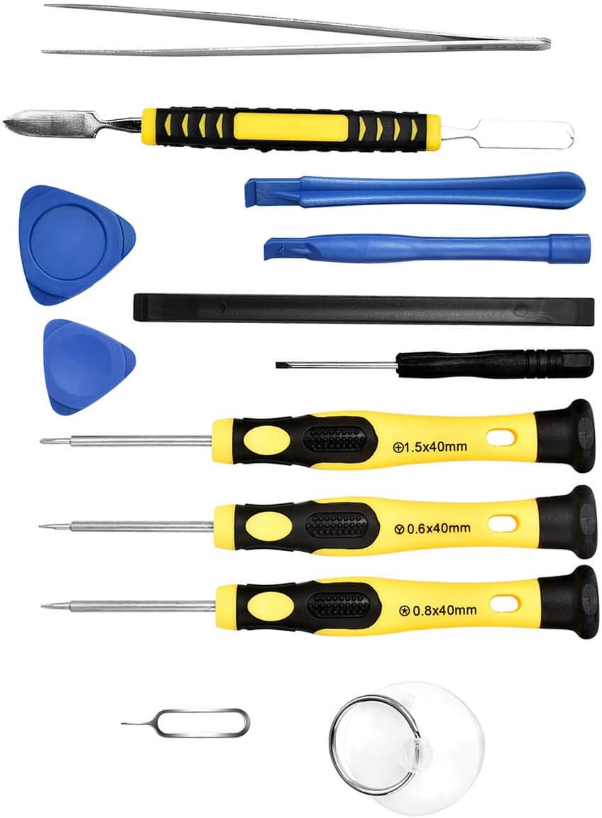 Cellphone Repair Tool Kit for iPhone 4, 5, 5S, 5C, 6, 6S, 7, 8, 8 Plus, iPad, iPod, Samsung Galaxy, Note/Precision Screwdriver Opening Pry Tools Fix iPhone Screen, Battery by NIDAYE: Electronics