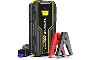 VOLTSURGE 12V Car Battery Jump Starter Portable, 4000A Jump Box Pack (Engines up to 7.0L Gas / 5.5L Diesel), Jump Start Battery Pack with Jumper Cables, LED Flashlight & USB Ports