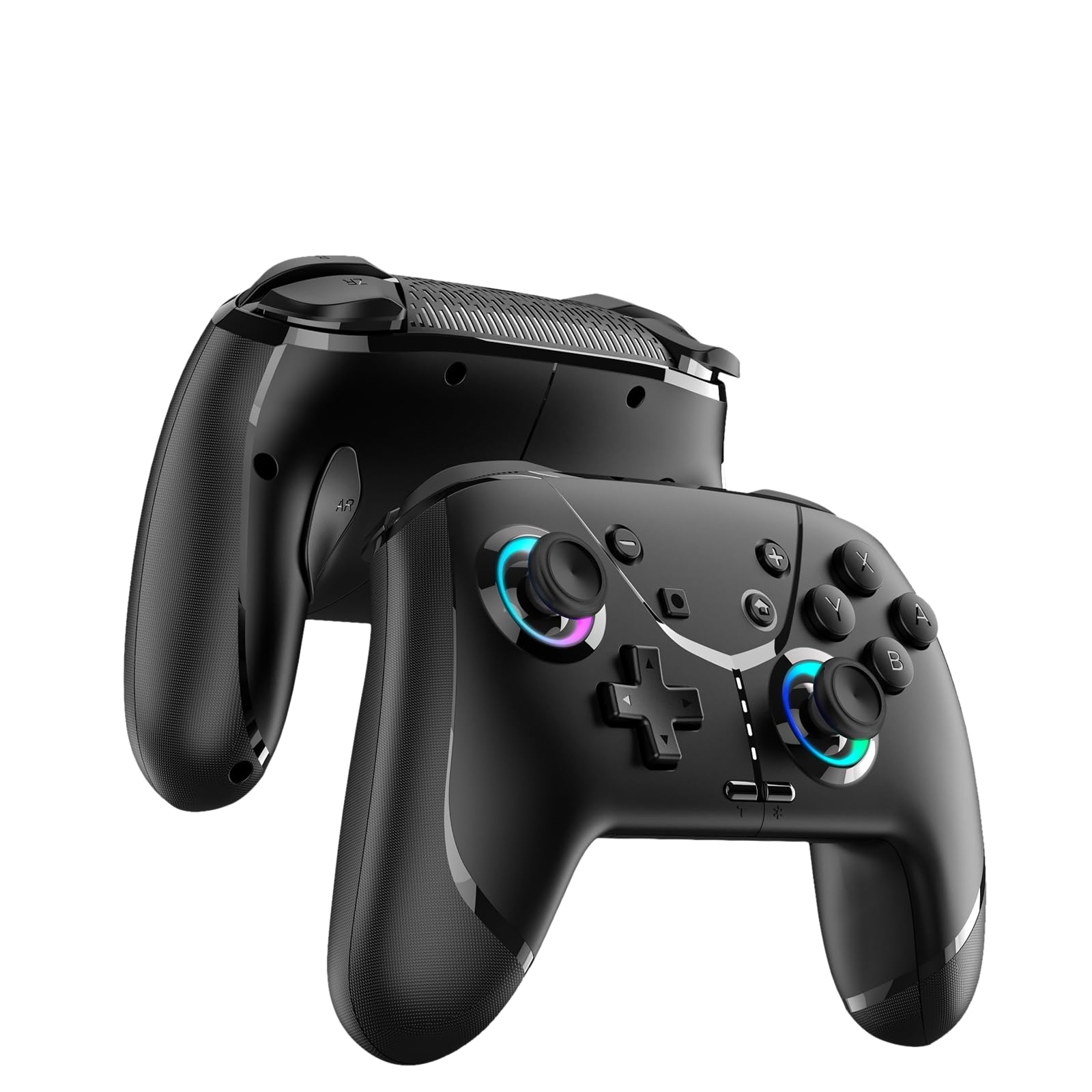 Photo 1 of Switch Controller, Wireless Pro Controller for Switch/Lite/OLED/iPhone/Mac/iPad/iOS/Android/Phone/PC/Steam/TV,Bluetooth controllers with Programming/ 4 Vibration / 3 Turbo Modes/6-Axis/Motion/RGB