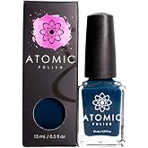 Blue Matte Nail Polish - Atomic Polish - Iridium (Ir) Matte