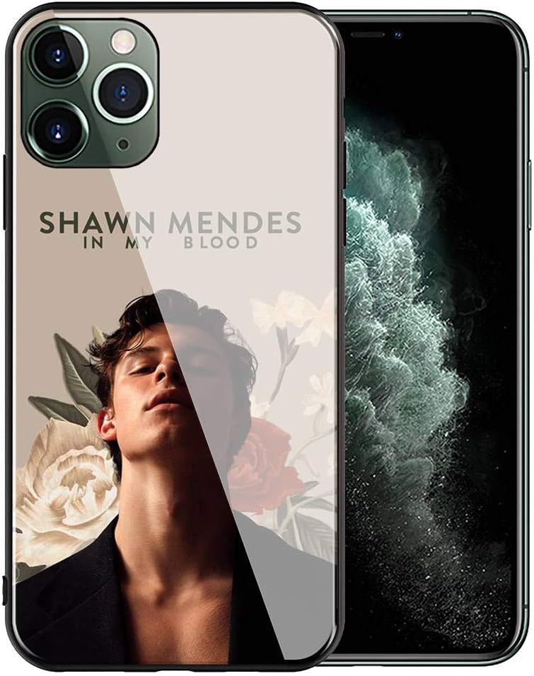 Phone Case for iPhone 5/5s/SE,Tempered Glass Soft Silicone Back Cover Anti Scratch Bumper Compatible with for iPhone 5/5s/SE Shawn Mendes Protective Case