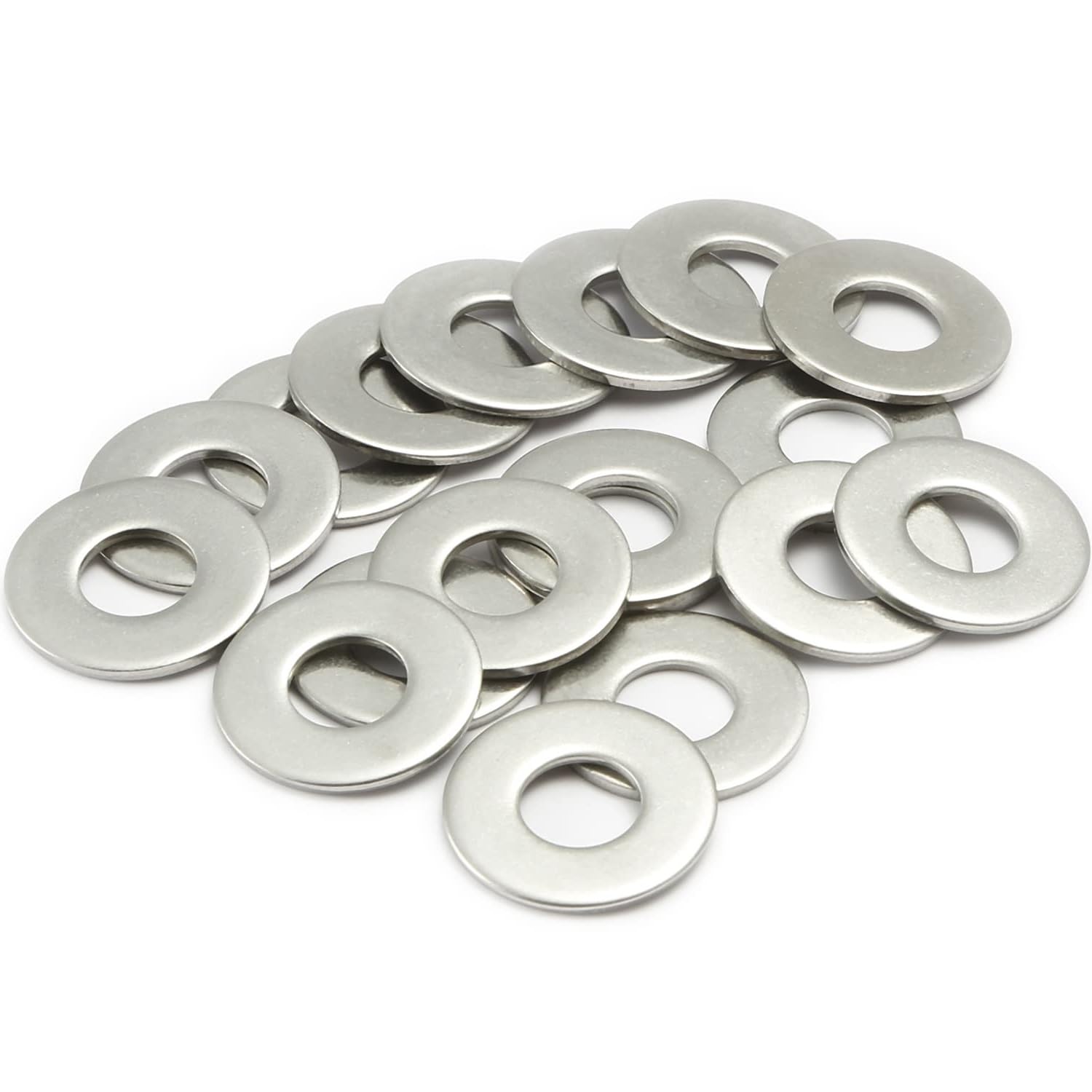 20 Pcs M8 Washers, M8 x 25mm Metal Flat Penny Washers Thickness 2mm- A2 304 Stainless Steel Washers, Large OD Plain Wide Metal Washers, Round Flat Spacer Repair Washer For Screws Bolts