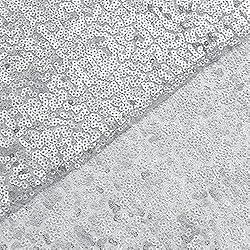 Sugargirl Silver Sequin Backdrop Curtain 4 Panels
