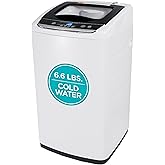 BLACK+DECKER 0.9 Cu. Ft. Portable Washer, 6.6 lb. Capacity, BPWM09W, White | 6.6 lb. Capacity Washing Machine for Homes &amp; Apartments, 5 Wash Cycles, Quick Connect Sink Adapter and Drain Hose Included