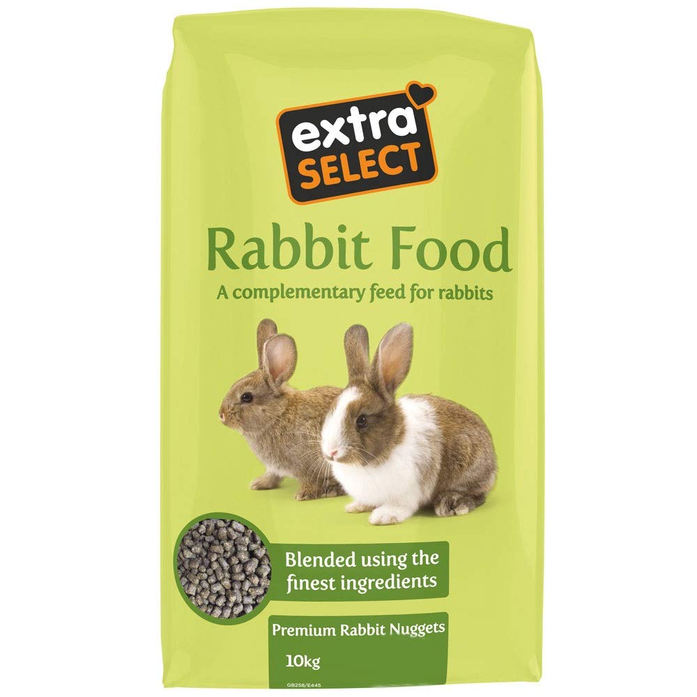 Extra Select Premium Rabbit Nuggets - Outdoor/Indoor Rabbit Food Pellets with Essential Vitamins & Minerals - 10kg