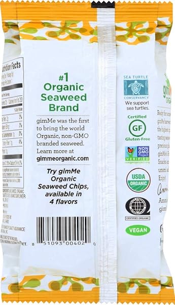 GIMME ORGANIC SEAWEED SNACK SESAME, 0.17 OZ