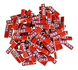 Pez Candy Single Flavor 2 Lb Bulk Bag (Strawberry) Red Candy