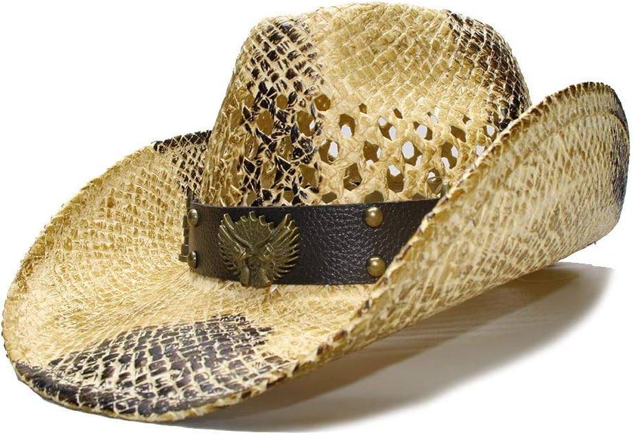 Hombres de Las Mujeres del Verano Retro Playa de Paja de ala Ancha