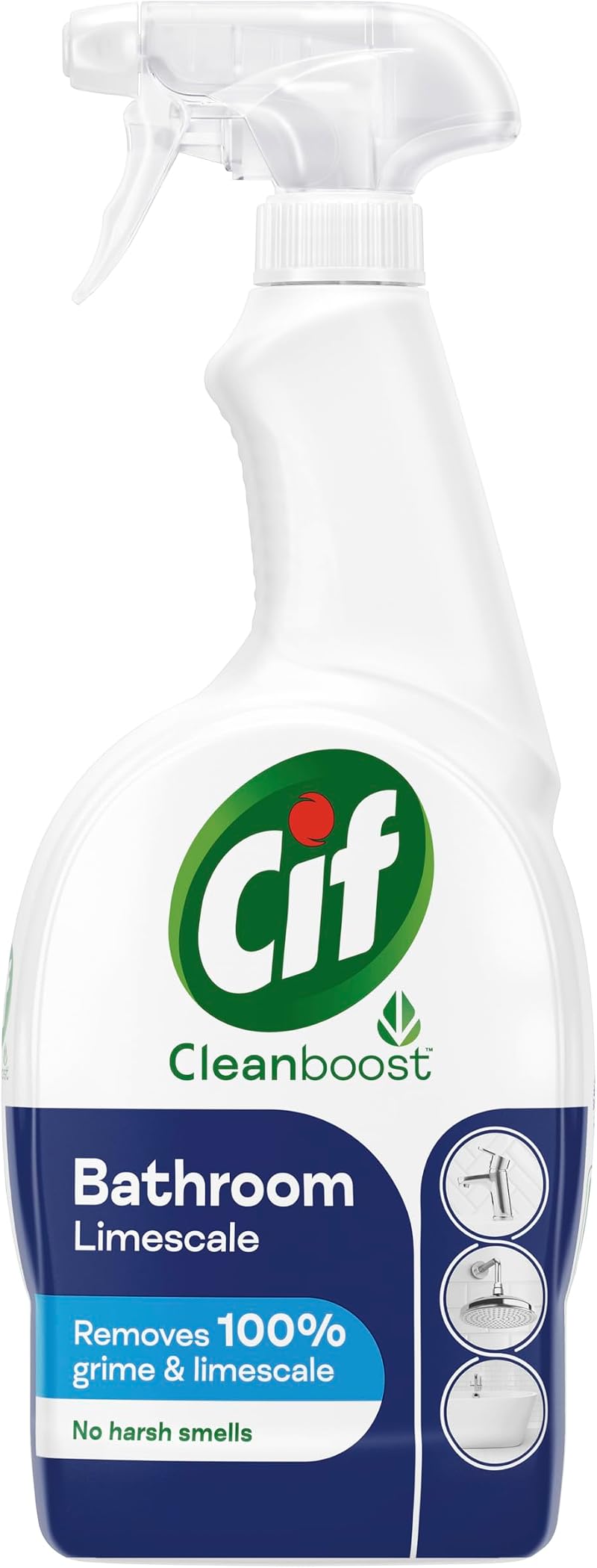 Cif Cleanboost Bathroom Spray 700ml - 100% Grime & Limescale Removal