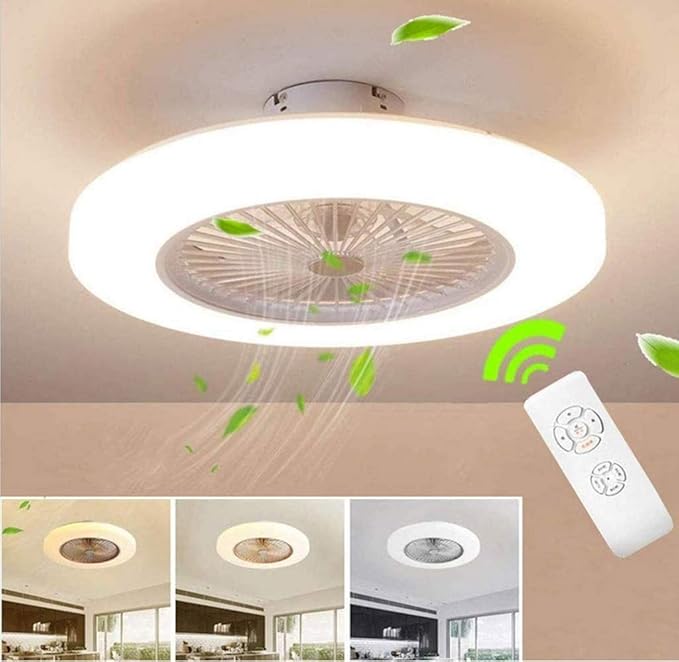 SLZ Deckenventilator mit Beleuchtung, Deckenventilator LED-Licht