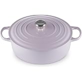 Le Creuset Enameled Cast Iron Round Wide Dutch Oven, 6.75 qt., Shallot