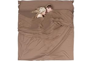 JAICOM Sleeping Bag Liner - Travel Sheets for Hotel, Portable & Comfortable & Quick-Drying Adult Sleep Sack for Camping, Business Trips, Traveling, Hostel